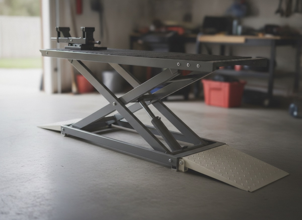 VEVOR Motorcycle Lift 1100 LBS Hydraulic Table